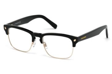 Image of DSquared DQ5178 Eyeglass Frames - Shiny Black Frame Color