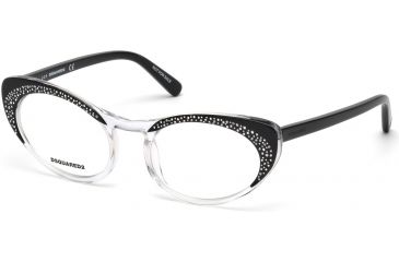 Image of DSquared DQ5224 Eyeglass Frames - Black Frame Color