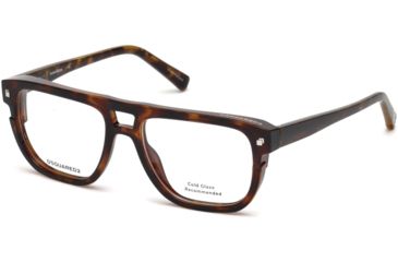 Image of DSquared DQ5237 Eyeglass Frames - Dark Havana Frame Color