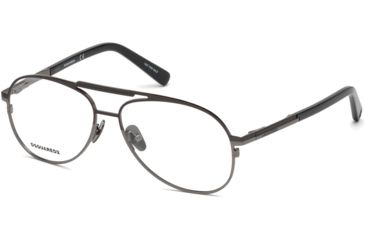 Image of DSquared DQ5239 Eyeglass Frames - Matte Gunmetal Frame Color