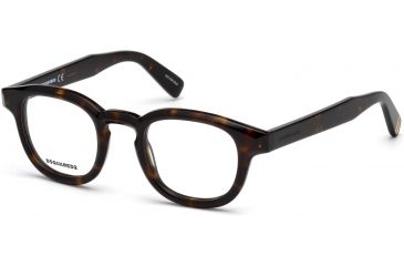 Image of DSquared DQ5246 Eyeglass Frames - Dark Havana Frame Color, Dark Havana Lens Color