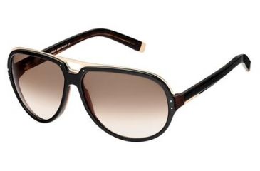 Image of Dsquared DQ0006 Sunglasses - Black Frame Color, Gradient Brown Lens Color