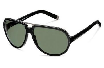 Image of Dsquared DQ0006 Sunglasses - Shiny Black Frame Color, Green Lens Color