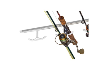 Image of Du-Bro Hang-M-High Fishing Rod Rack, Silver/White, 1085