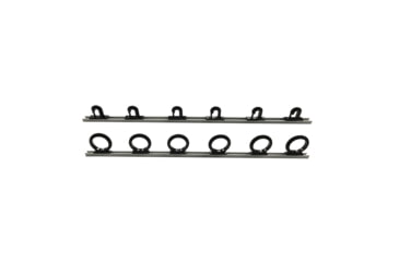 Image of Du-Bro Trac-A-Rod 2 foot Fishing Rod Rack, Silver/Black, 1080B