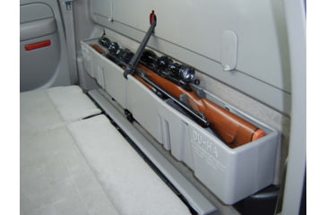 Image of Du-Ha Behind-the-Seat Storage for 04-07 Chevrolet/GMC Silverado/Sierra Silverado/Sierra 1500 Light Duty Crew Cab, Classic , Black, 10023