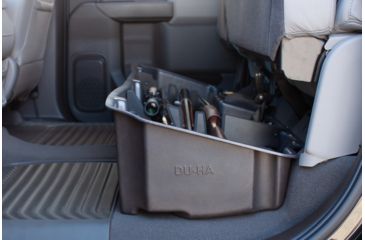 Image of Du-Ha Underseat Storage for 19-22 Chevrolet/GMC Silverado/Sierra Light Duty 20-22 Heavy Duty Crew Cab, New Body Style, 10.5in, Brown, 10401