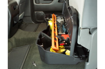 Image of Du-Ha Underseat Chevrolet/GMC Silverado/Sierra Storage, 14-18 Light Duty/15-19 Heavy Duty Crew Cab w/ Lockable Lid, Black, 10307