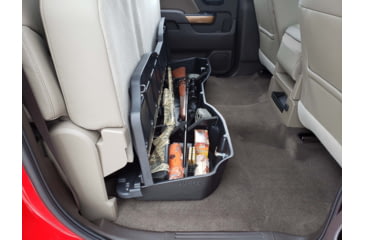 Image of Du-Ha Underseat Chevrolet/GMC Silverado/Sierra Storage, 14-18 Light Duty/15-19 Heavy Duty Crew Cab w/ Lockable Lid, Black, 10307