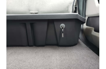 Image of Du-Ha Underseat Chevrolet/GMC Silverado/Sierra Storage, 14-18 Light Duty/15-19 Heavy Duty Crew Cab w/ Lockable Lid, Black, 10307
