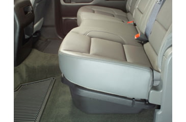 Image of Du-Ha Underseat Chevrolet/GMC Silverado/Sierra Storage, 14-18 Light Duty/15-19 Heavy Duty Crew Cab w/ Lockable Lid, Black, 10307
