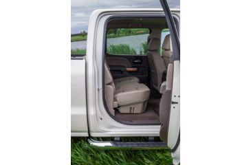 Image of Du-Ha Underseat Chevrolet/GMC Silverado/Sierra Storage, 14-18 Light Duty/15-19 Heavy Duty Crew Cab, Saddle/Brown, 10303