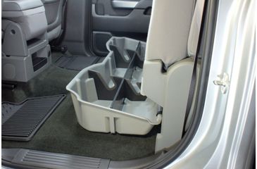 Image of Du-Ha Underseat Chevrolet/GMC Silverado/Sierra Storage, 14-18 Light Duty/15-19 Heavy Duty Crew Cab, Ash/Gray, 10301