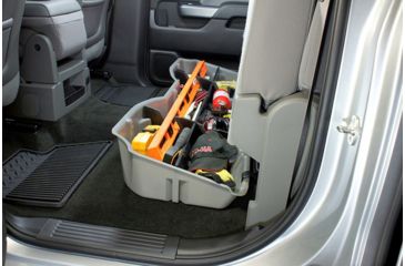 Image of Du-Ha Underseat Chevrolet/GMC Silverado/Sierra Storage, 14-18 Light Duty/15-19 Heavy Duty Crew Cab, Ash/Gray, 10301