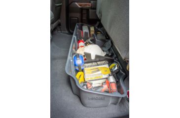 Image of Du-Ha Underseat Storage for 19-22 Chevrolet/GMC Silverado/Sierra Light Duty 20-22 Heavy Duty Crew Cab, New Body Style, 9.75in, Black, 10420