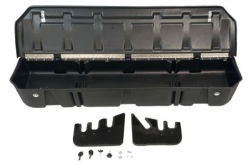 Image of Du-Ha Underseat Storage for 15-22 Ford F-150 Super Crew Cab Black with lockable lid, Black, 20116