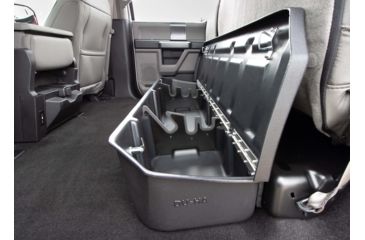 Image of Du-Ha Underseat Storage for 15-22 Ford F-150 Super Crew Cab Black with lockable lid, Black, 20116