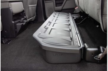 Image of Du-Ha Underseat Storage for 15-22 Ford F-150 Super Crew Cab Black with lockable lid, Black, 20116