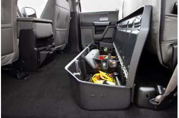 Image of Du-Ha Underseat Storage for 15-22 Ford F-150 Super Crew Cab Black with lockable lid, Black, 20116