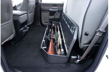 Image of Du-Ha Underseat Storage for 15-22 Ford F-150 Super Crew Cab Black with lockable lid, Black, 20116