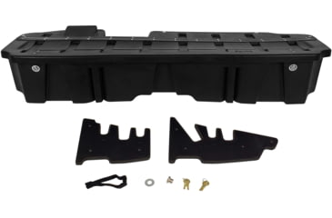 Image of Du-Ha Underseat Chevrolet/GMC Silverado/Sierra Storage, 19-22 Light Duty/20-22 Heavy Duty Crew Cab w/ Lockable Lid, Black, 10410