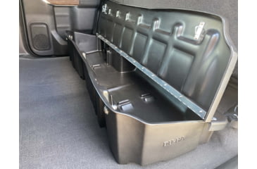 Image of Du-Ha Underseat Chevrolet/GMC Silverado/Sierra Storage, 19-22 Light Duty/20-22 Heavy Duty Crew Cab w/ Lockable Lid, Black, 10410