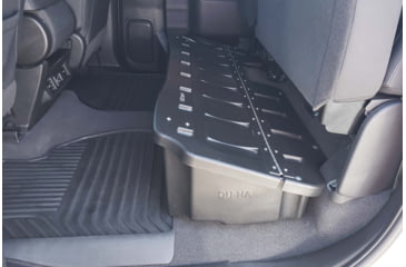 Image of Du-Ha Underseat Chevrolet/GMC Silverado/Sierra Storage, 19-22 Light Duty/20-22 Heavy Duty Crew Cab w/ Lockable Lid, Black, 10410