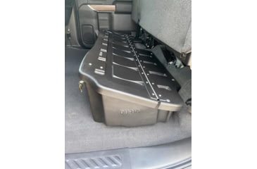 Image of Du-Ha Underseat Chevrolet/GMC Silverado/Sierra Storage, 19-22 Light Duty/20-22 Heavy Duty Crew Cab w/ Lockable Lid, Black, 10410