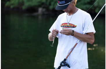 Image of Duckett Fishing Torch Fast Spinning Rod, Medium, White/Orange, 7 ft, DFTH70ML-S