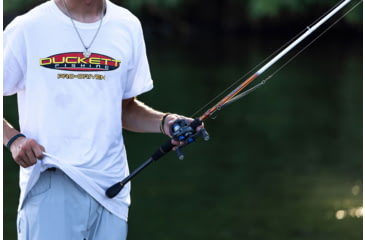 Image of Duckett Fishing Torch Fast Spinning Rod, Medium, White/Orange, 7 ft, DFTH70ML-S