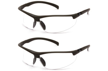 Image of Ducks Unlimited Shooting Eyewear, Clear Lens, Black Frame, Pack of 2