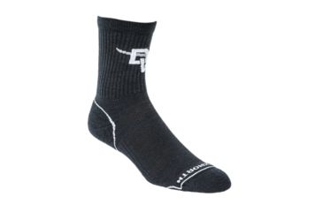 Image of Duckworth Lightweight Mid Crew Sock, Black, L, 41149Bcks