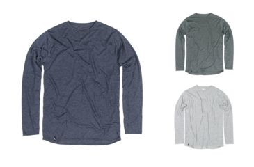 Image of Duckworth Vapor LS Crew - Mens, Charcoal, Spruce, Standard Gray