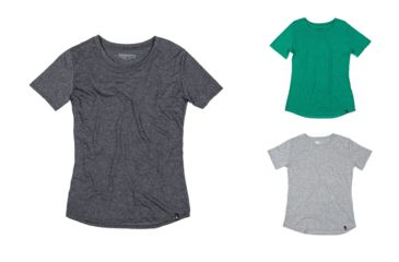 Image of Duckworth Vapor Tee - Women's, Charcoal, Grass Green, Gray