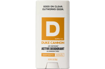 Image of Duke Cannon Supply Co Aluminum Free Sawtooth Air Defense Active Deodorant, White, Small, DEOAF-SWTH3