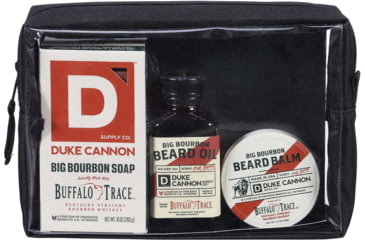 Image of Duke Cannon Supply Co Buffalo Trace Bourbon Gift Set, Burgundy, Medium, SET-BRBN