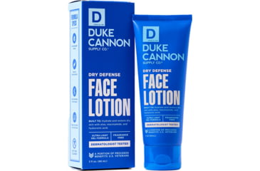 Image of Duke Cannon Supply Co Dry Defense Face Lotion, Blue, Small, FCDEFENSELOTION