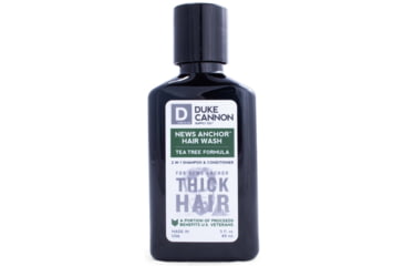 Image of Duke Cannon Supply Co News Anchor 2-in-1 Tea Tree Hair Wash, Travel Size, 3OZHAIR1