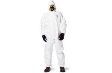 Image of Dupont Coverall W/HOOD +BOOTS 2X CS12 SL122BWH2X00