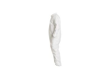 Image of DuPont IC181S Tyvek IsoClean Coverall w/Elastic Wrists and Ankles, White, Small, Case of 25, IC181SWHSM00