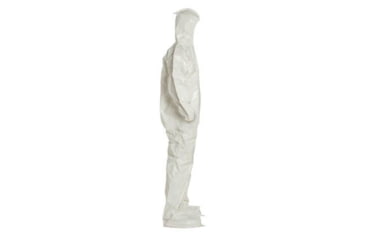 Image of DuPont Tychem 4000 Coverall w/Standard Fit Hood and Attached Socks, White, L, 12 Pack, SL122BWHLG00