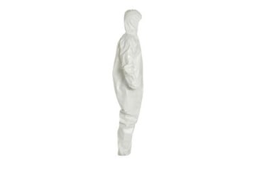 Image of DuPont Tychem 4000 Coveralls w/Standard Hood, Taped Seams, White, Large, 6 Pack, SL127TWHLG0006