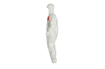 Image of DuPont Tychem 4000 Coveralls w/Standard Hood, Taped Seams, White, Large, 6 Pack, SL127TWHLG0006