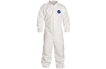 Image of Dupont Tyvek Coverall W/COL Lg CS25 TY125SWHLG00 Tyvek Coverall W/COL Lg CS25