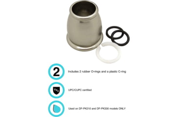 Image of Dura Faucet Spout Nut And Rings Kit Brushed Satin Nickel, DF-RK500-SN
