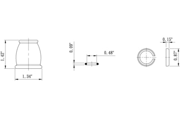 Image of Dura Faucet Spout Nut And Rings Kit Brushed Satin Nickel, DF-RK500-SN