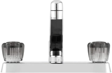 Image of Dura Faucet Two Handle Non Metallic RV Kitchen Faucet Chrome, DF-PK600S-CP