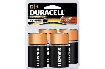 Image of Duracell Coppertop Battery, D 4 pk. MN1300R4Z17