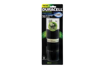 Image of Duracell Standard USB to Lightning Sync and Charge Flat Cable - 8ft, White PRO449