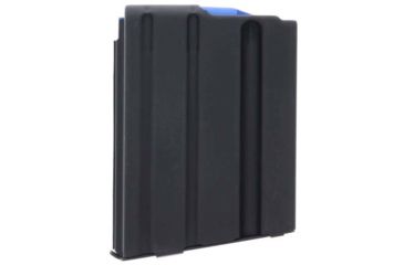 Image of Duramag 204 Stainless Steel Magazine, Ss Spring Cpd Plate, 10RD, Matte Black w/ Blue Follower, 1024041176CPD, EDEMO1